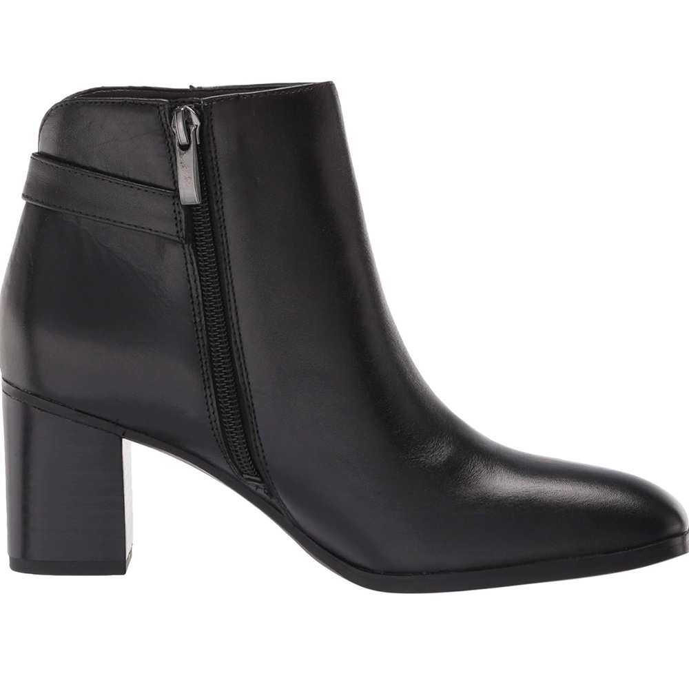 Franco Sarto Women's Ilaria Ankle Boot Sz 8 Black Leather - Picture 4 of 12